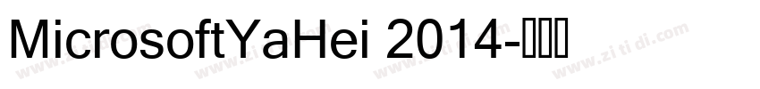 MicrosoftYaHei 2014字体转换